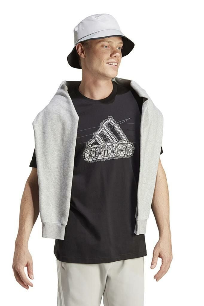 adidas APPAREL IN6258 Siyah Erkek Tişört
