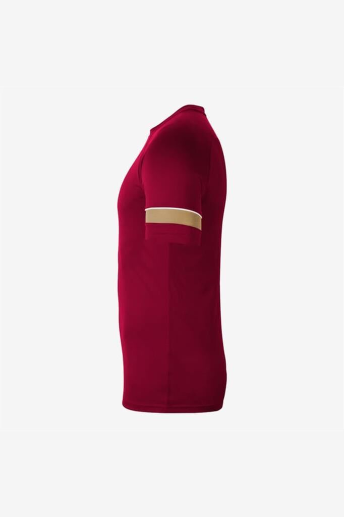 Nike M Nk Df Acd21 Top SS CW6101-677 Bordo Erkek Futbol Tişörtü