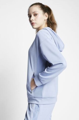 Lescon Comfort Fit 23BTBS002118LAVL Lavanta Kadın Fermuarlı Kapüşonlu Sweatshirt 23B-2118
