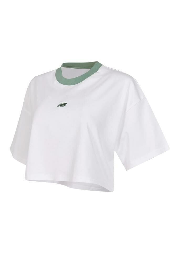 New Balance Lifestyle WNT1515-WT Beyaz Kadın Tişört