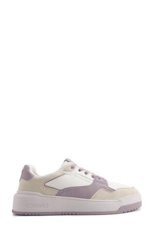 U.S. Polo Assn. Tiana 4PR 101887254 Beyaz-Lila Kadın Spor Ayakkabı
