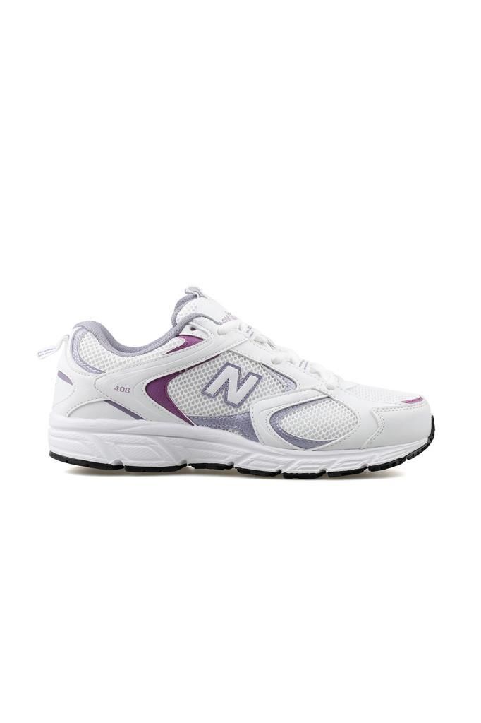 New Balance 408 Lifestyle ML408PL Beyaz & Mor Kadın Günlük Spor Ayakkabı